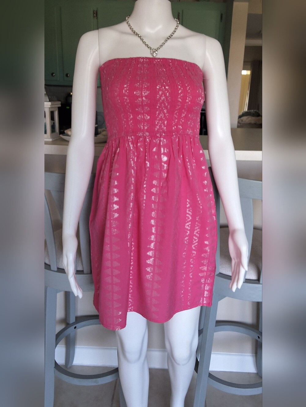 Cute Little Summer Strapless Pink Dress - Small - NWOT